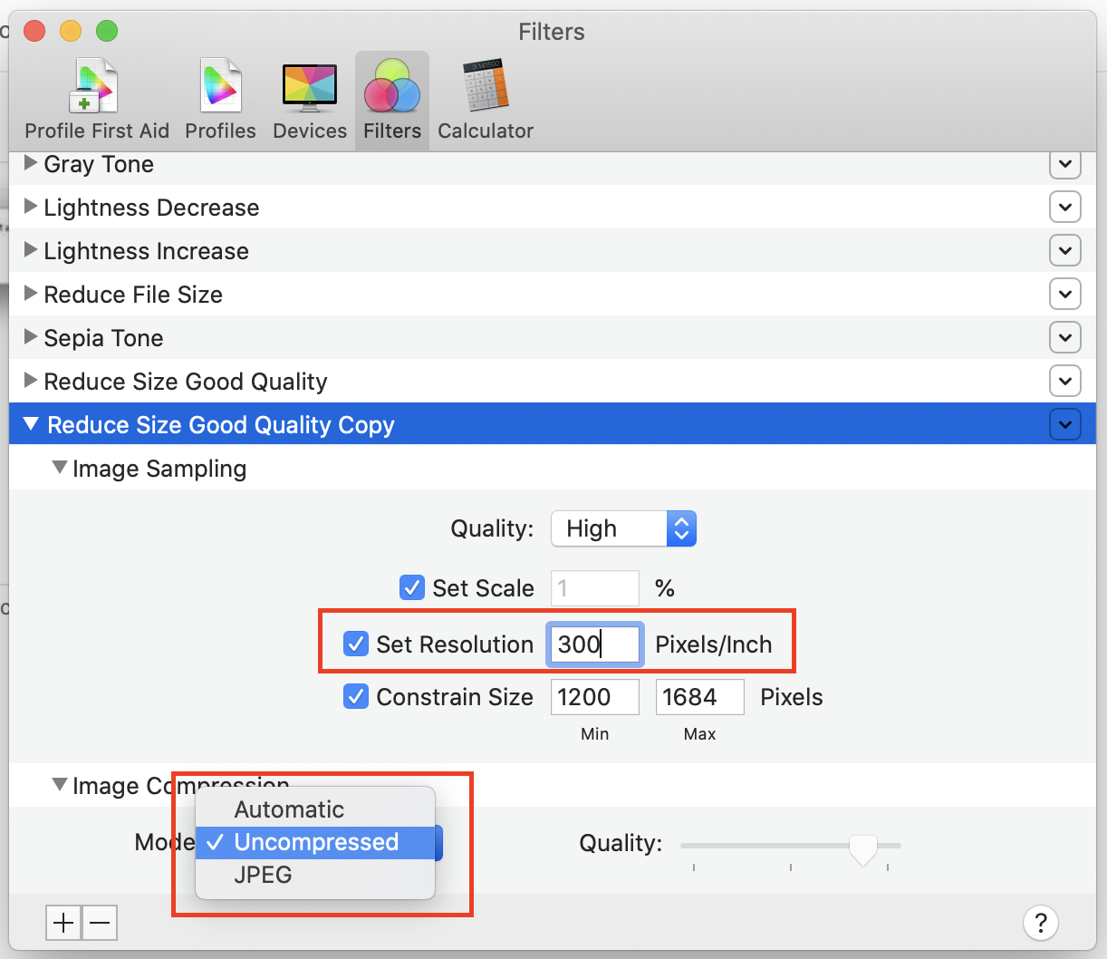 reduce picture size in photos for mac